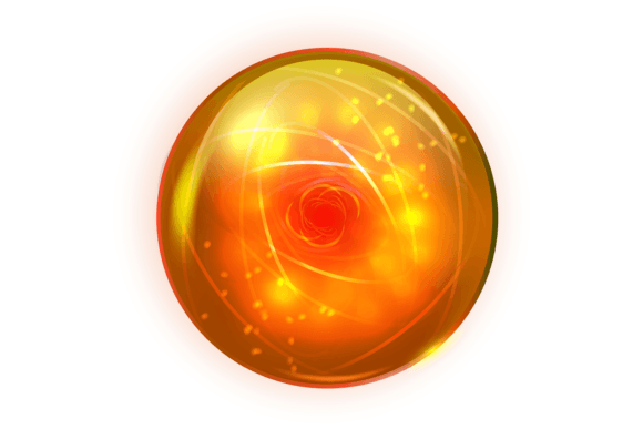 Download Fantasy Sphere with Golden Glow Effect. - Gold Collection