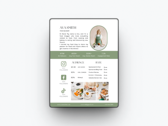 Download Food Media Kit Template - Food Collection
